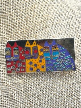 Vintage Laurel Burch “Wild Cats” Brooch